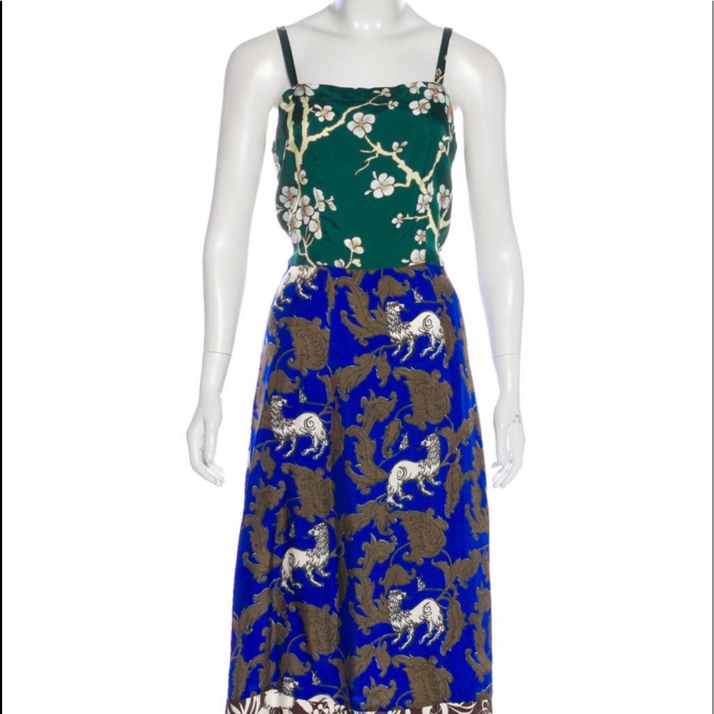 Warm A line printed dress
